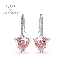 Wholesale heart shape diamond earring eardrop fashion jewelry for women